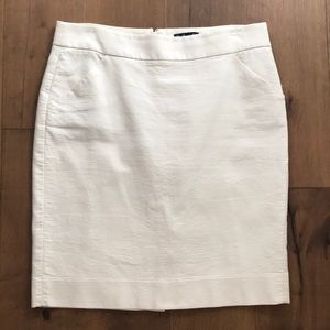 J.Crew Cream “The Pencil Skirt” Size 12